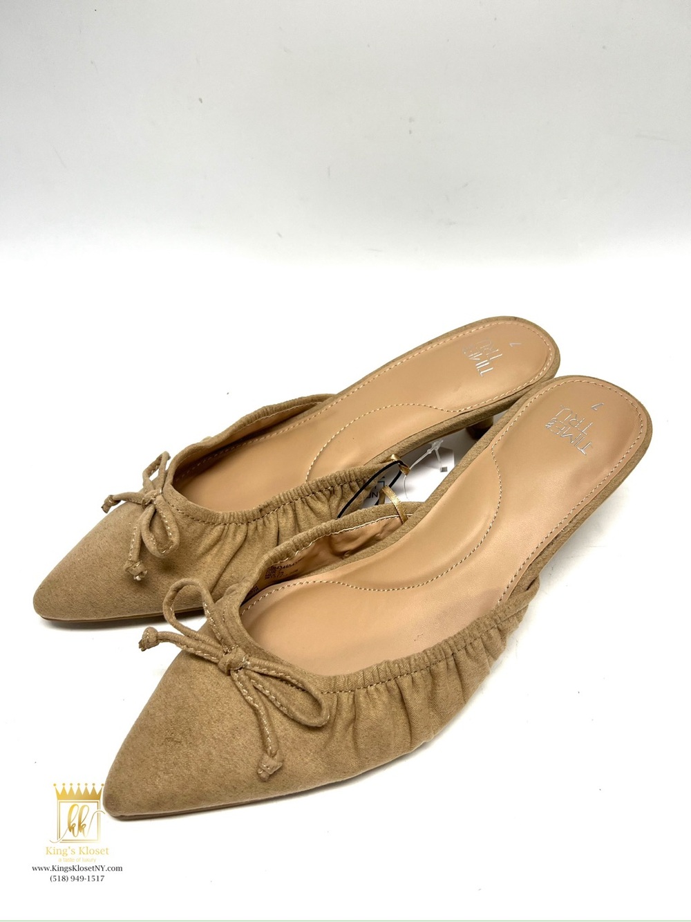 Time & Tru ballet flat kitten heels